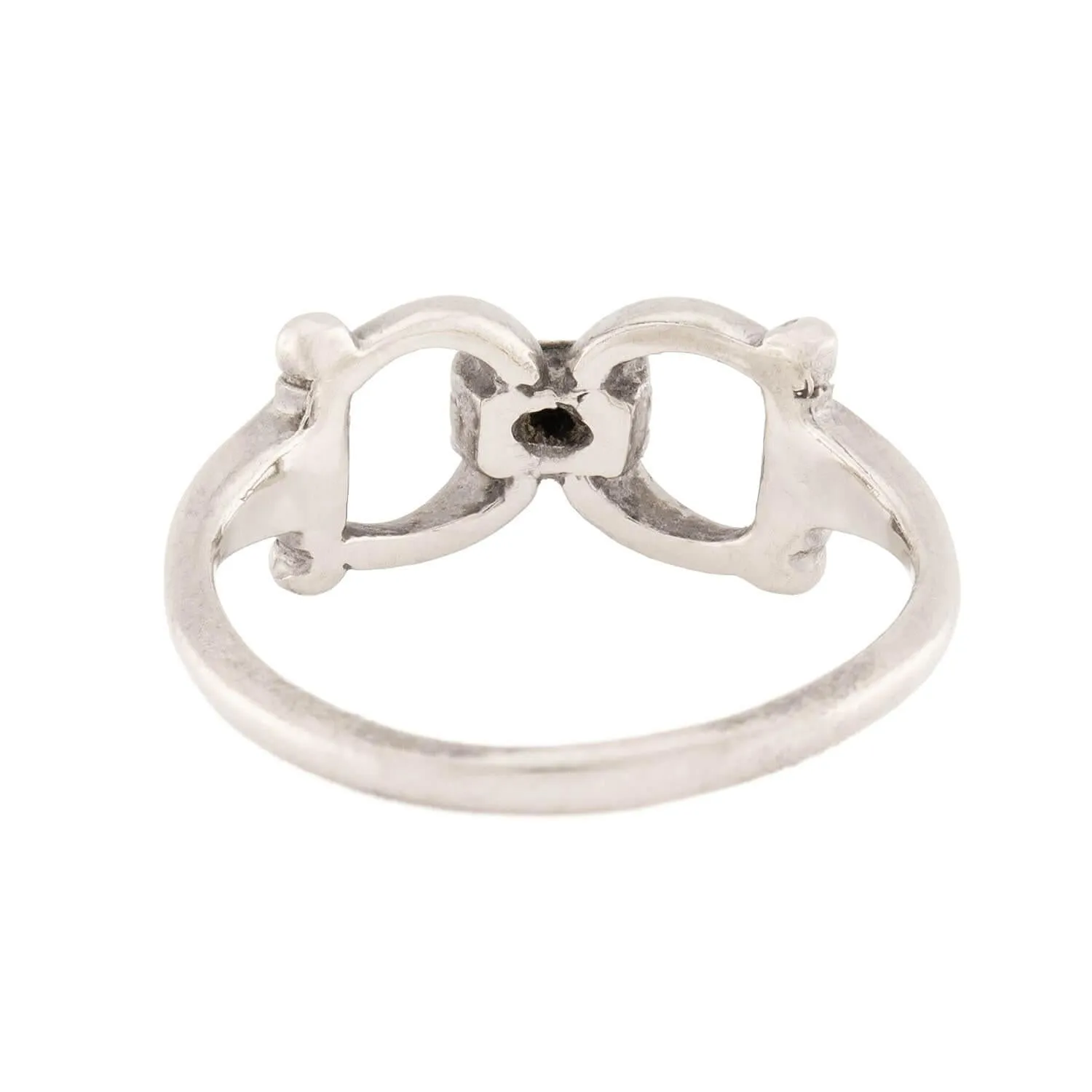 Retro 14k Diamond Horse Bit Ring