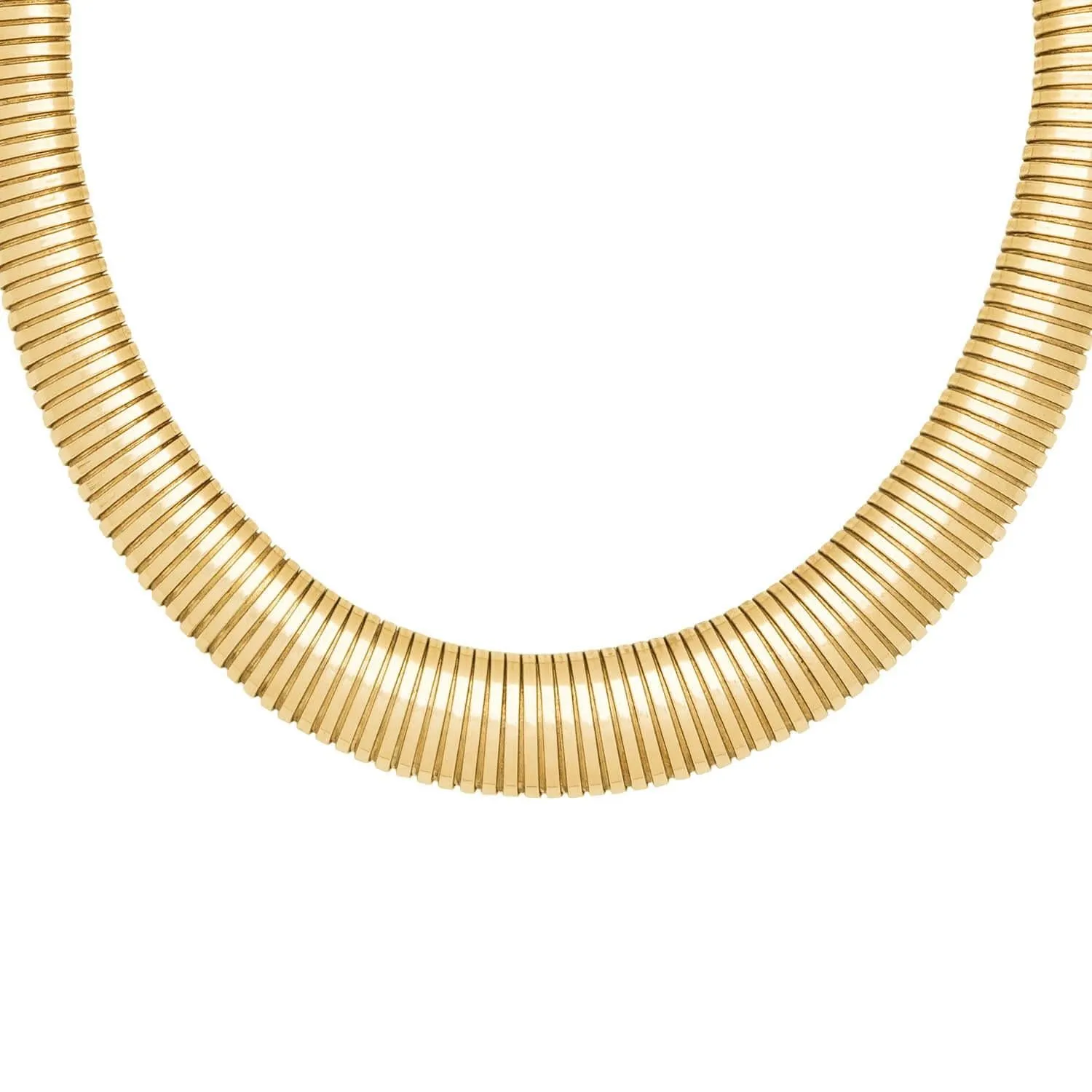 Retro Italian 14k Gooseneck Chain Necklace