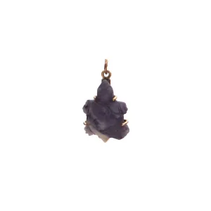 Sugilite Turtle Gold Charm