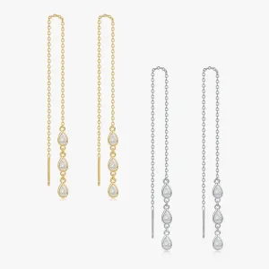Tear Drop Long Threaders