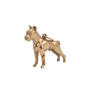 Vintage 10K Gold Boxer Charm