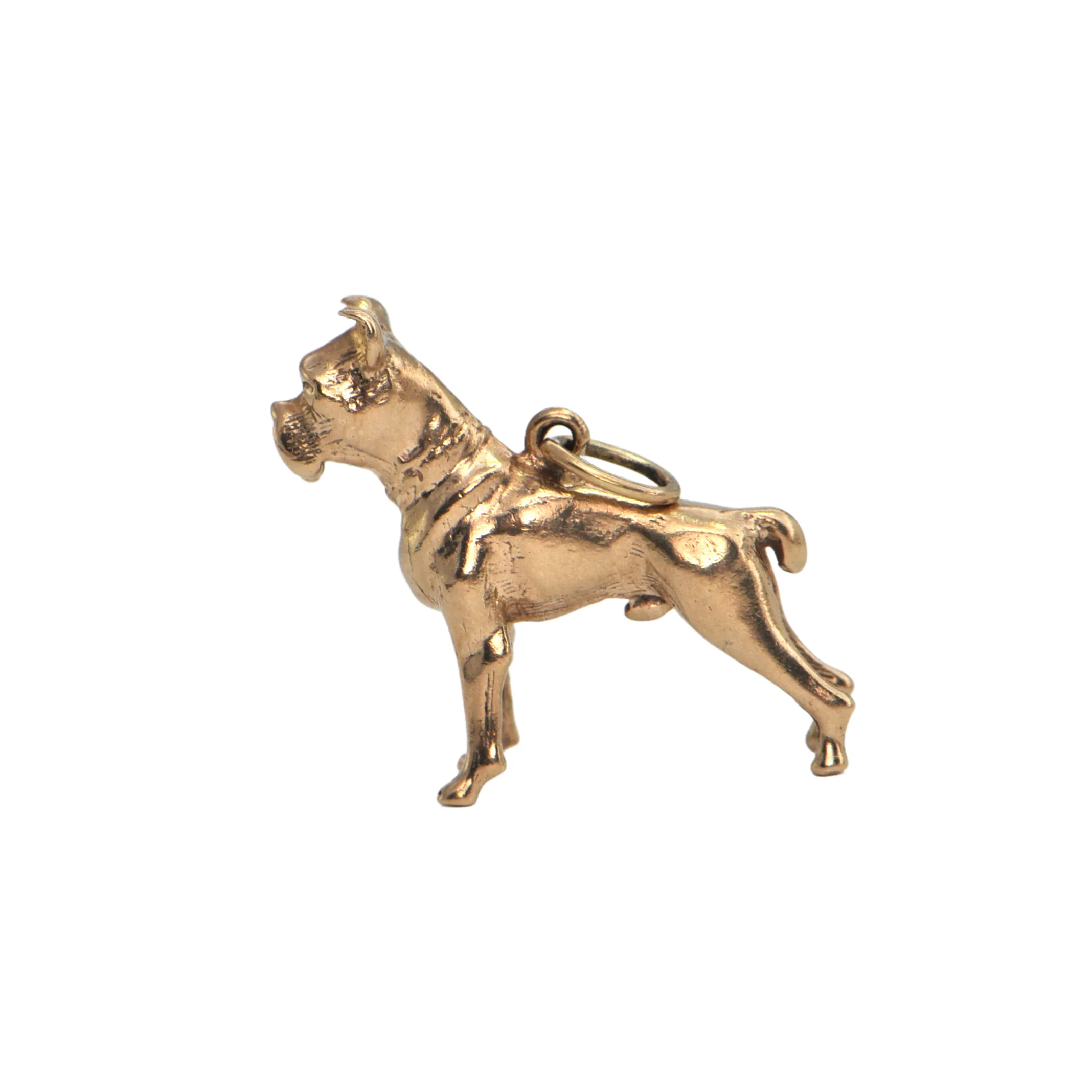 Vintage 10K Gold Boxer Charm