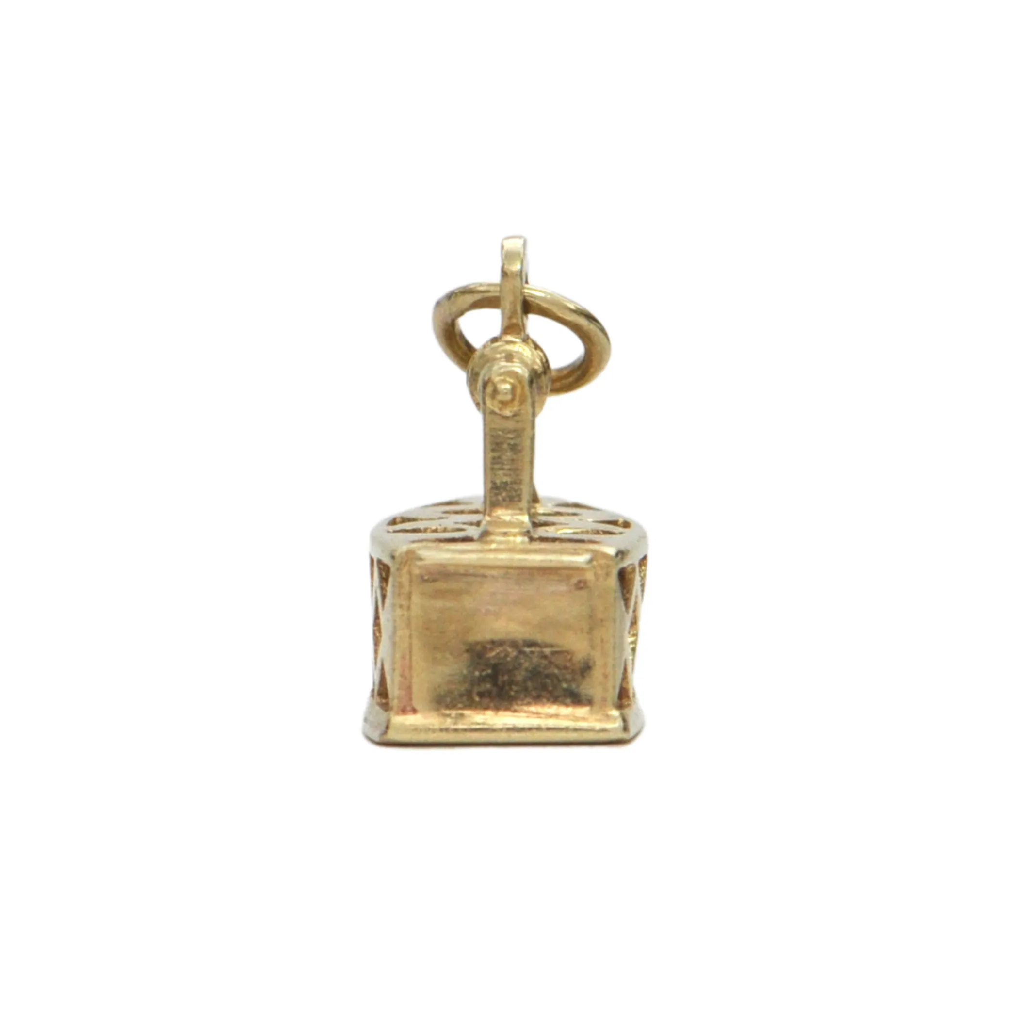 Vintage 10k Gold Iron Charm