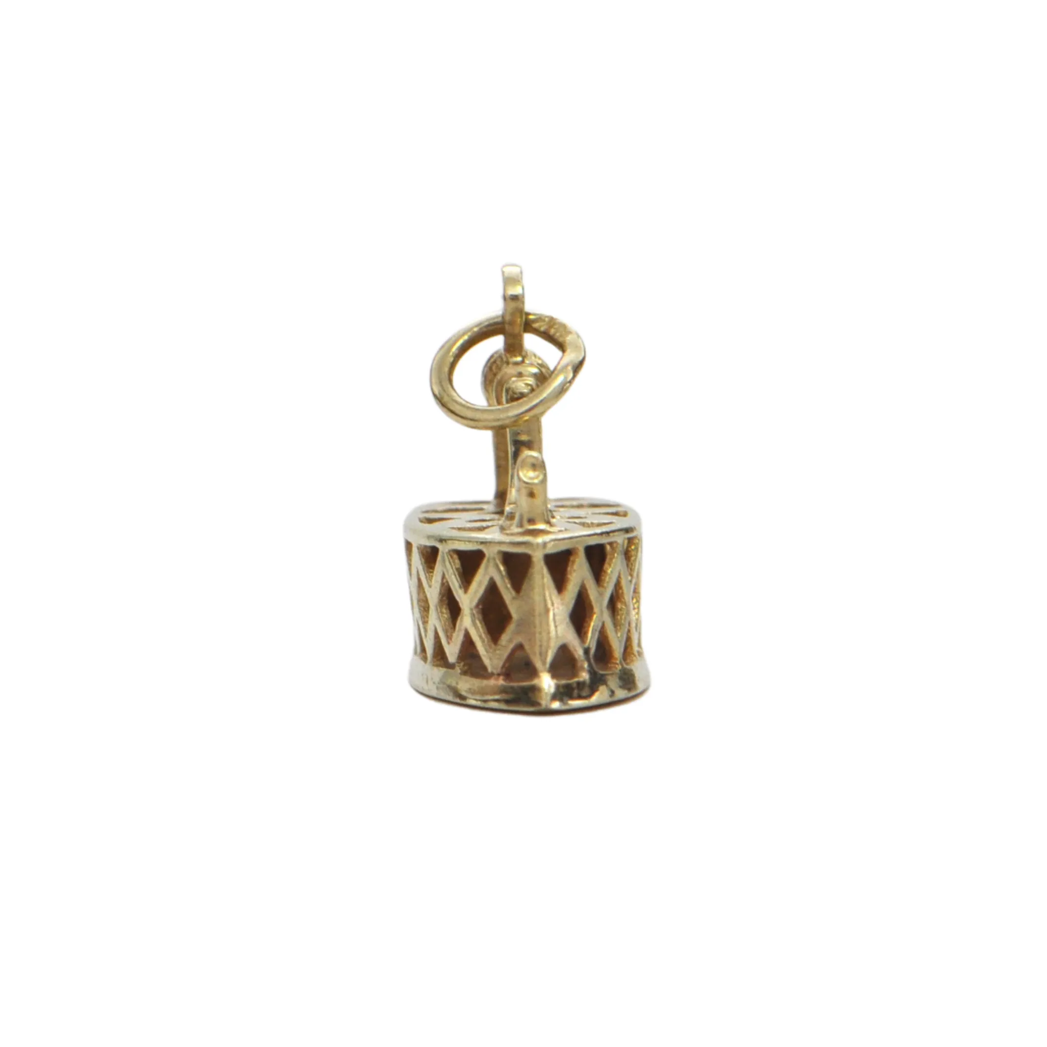 Vintage 10k Gold Iron Charm