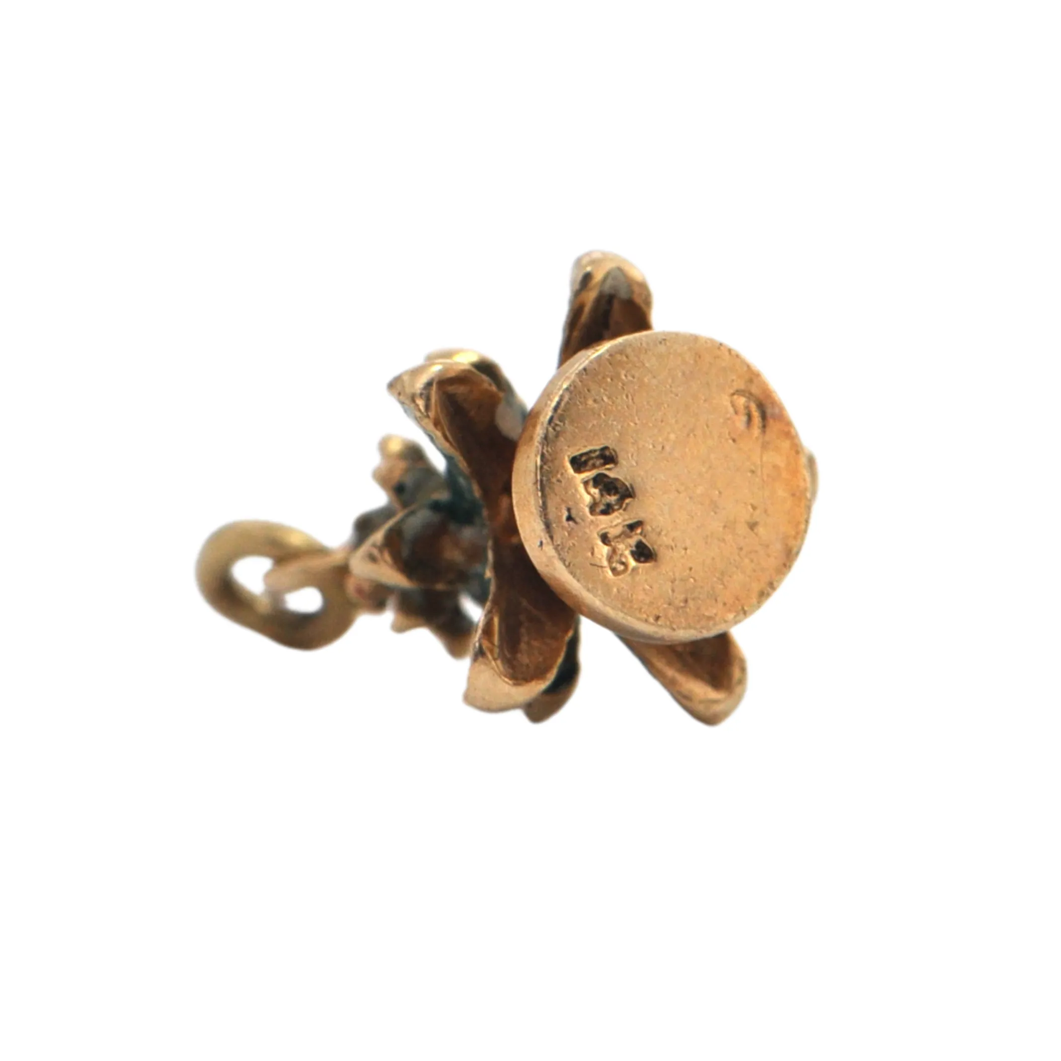 Vintage 14K Gold and Enamel Christmas Tree Charm
