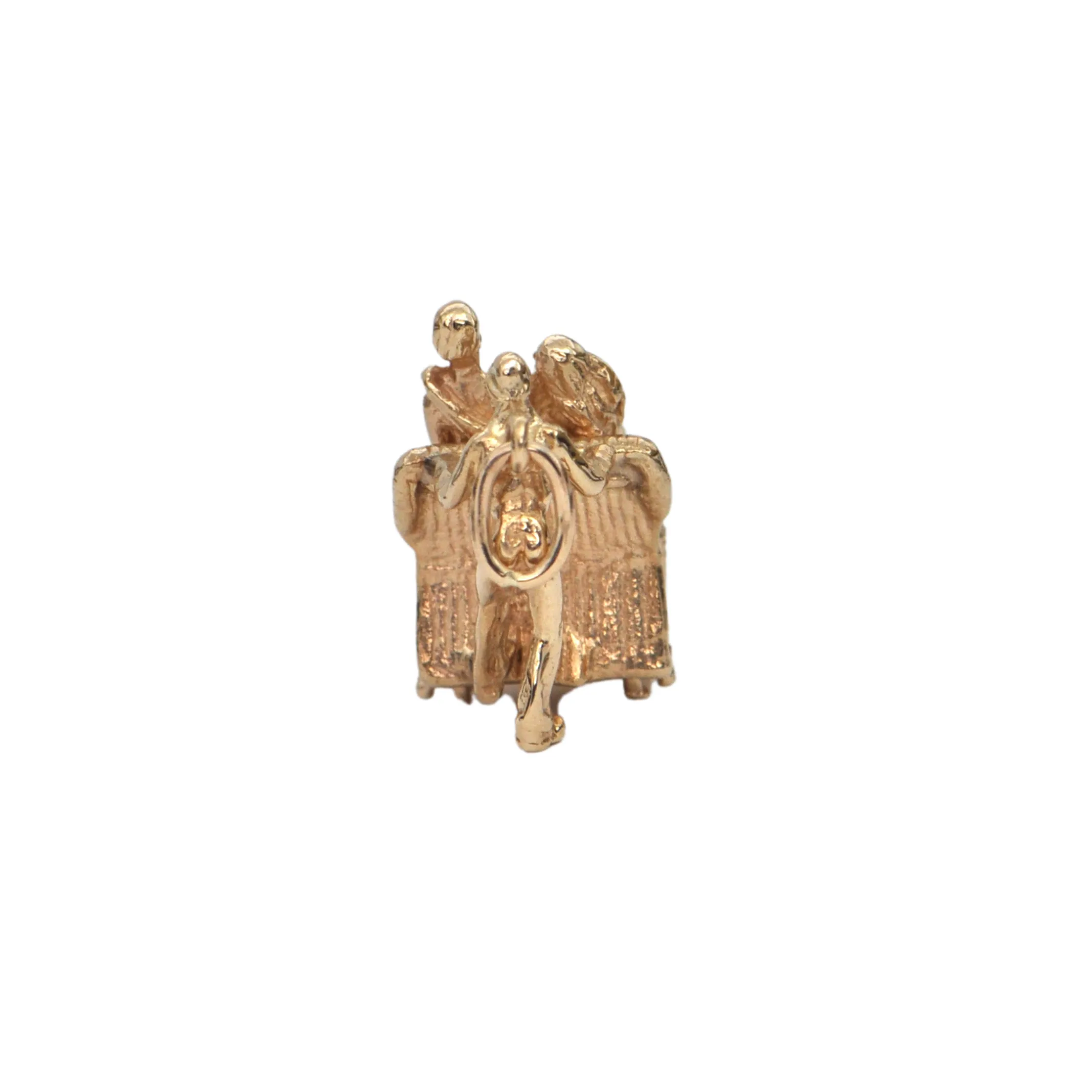 Vintage 14k Gold Atlantic City Boardwalk Push Cart Charm