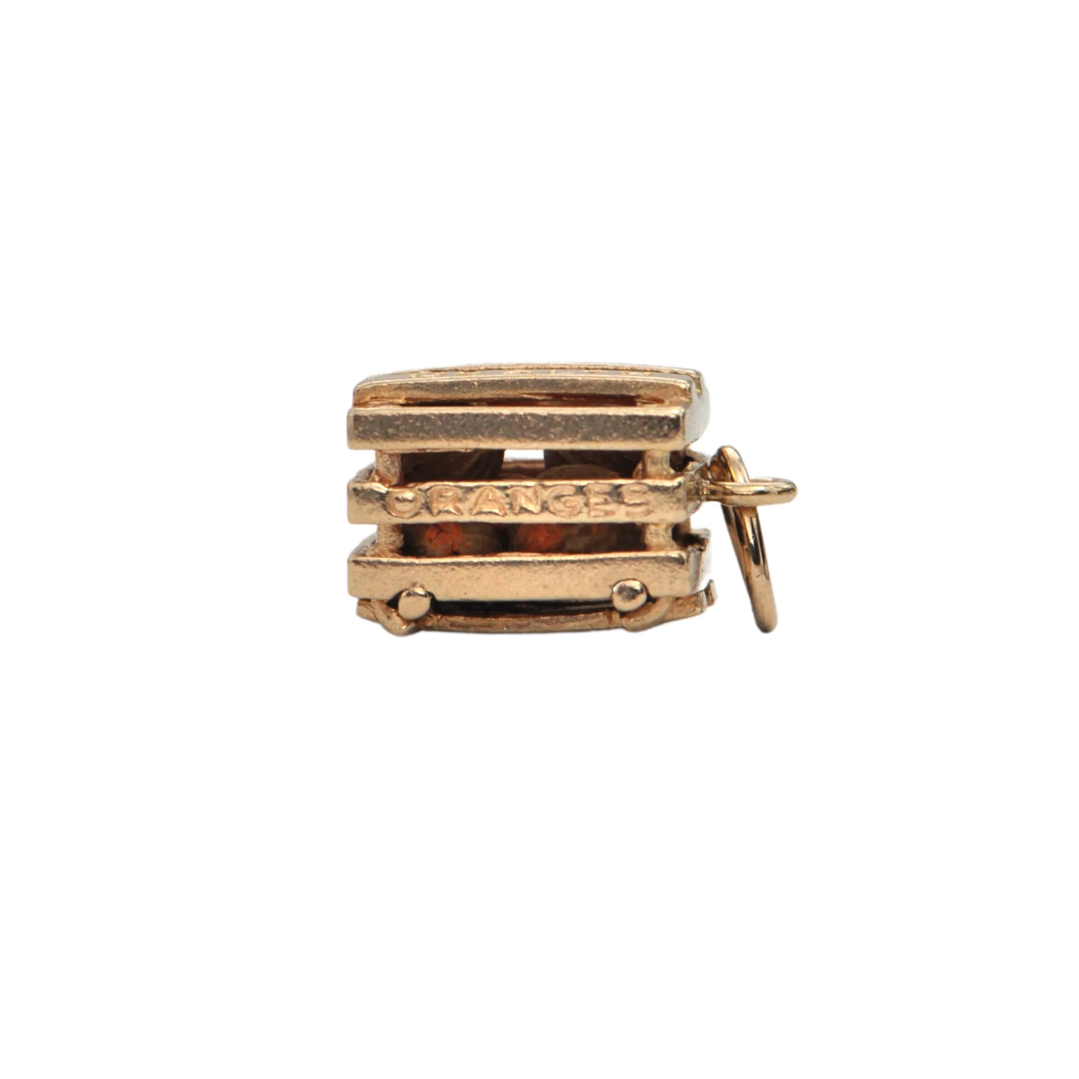 Vintage 14K Gold Crater of Orange and Grapefruit Charm