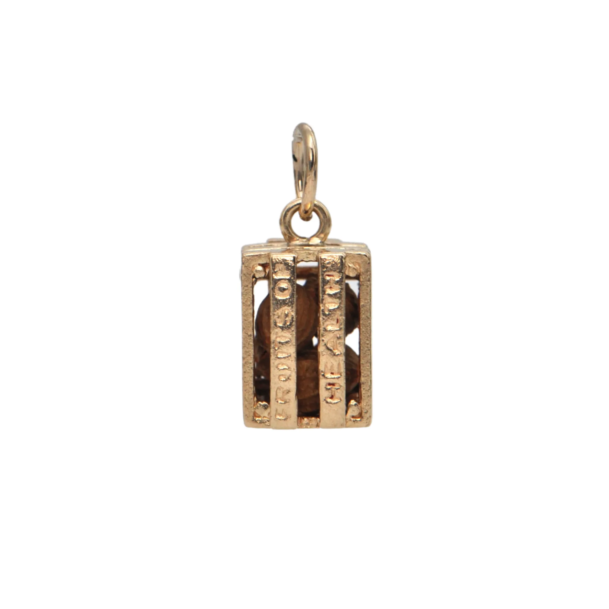 Vintage 14K Gold Crater of Orange and Grapefruit Charm