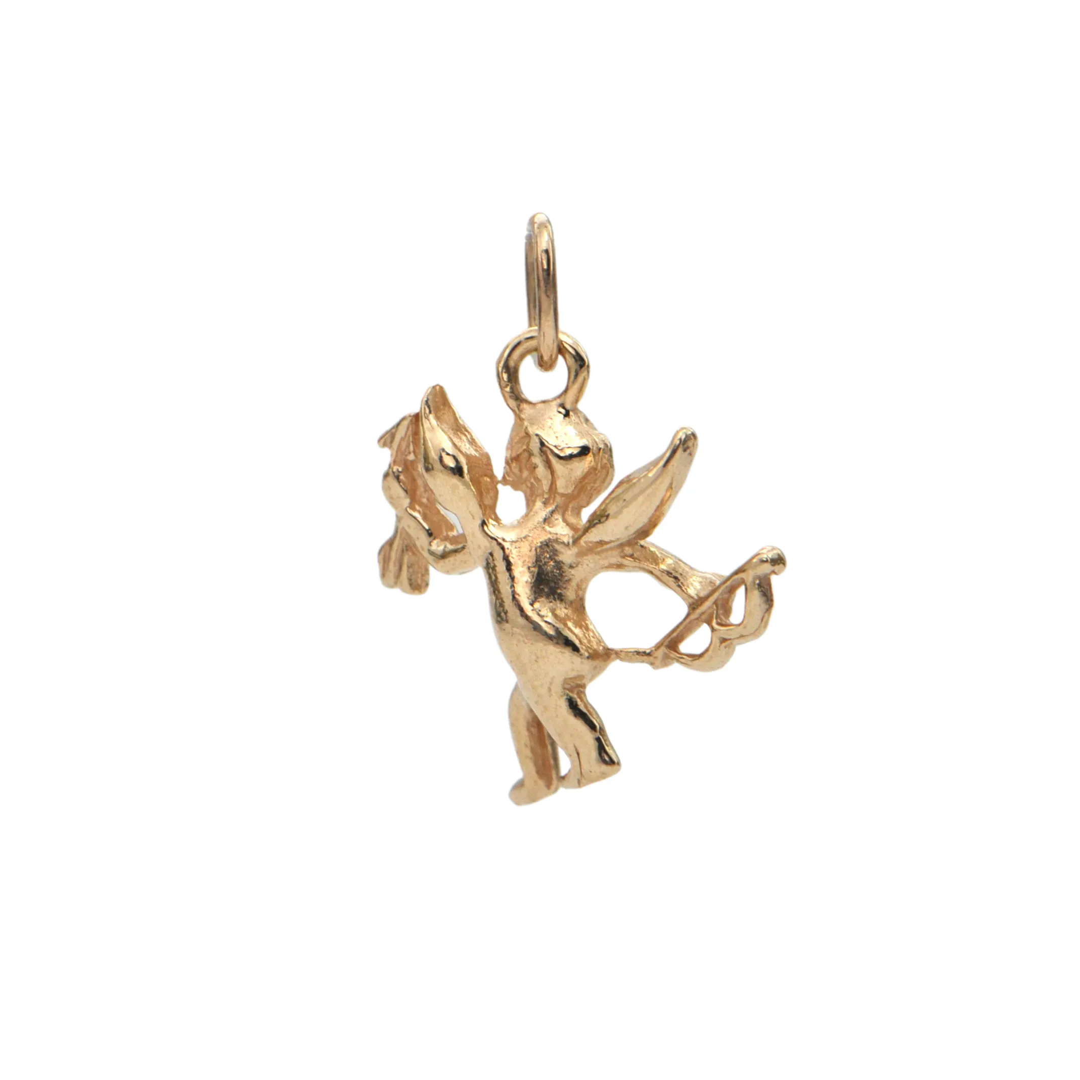 Vintage 14k Gold Cupid Charm