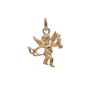 Vintage 14k Gold Cupid Charm