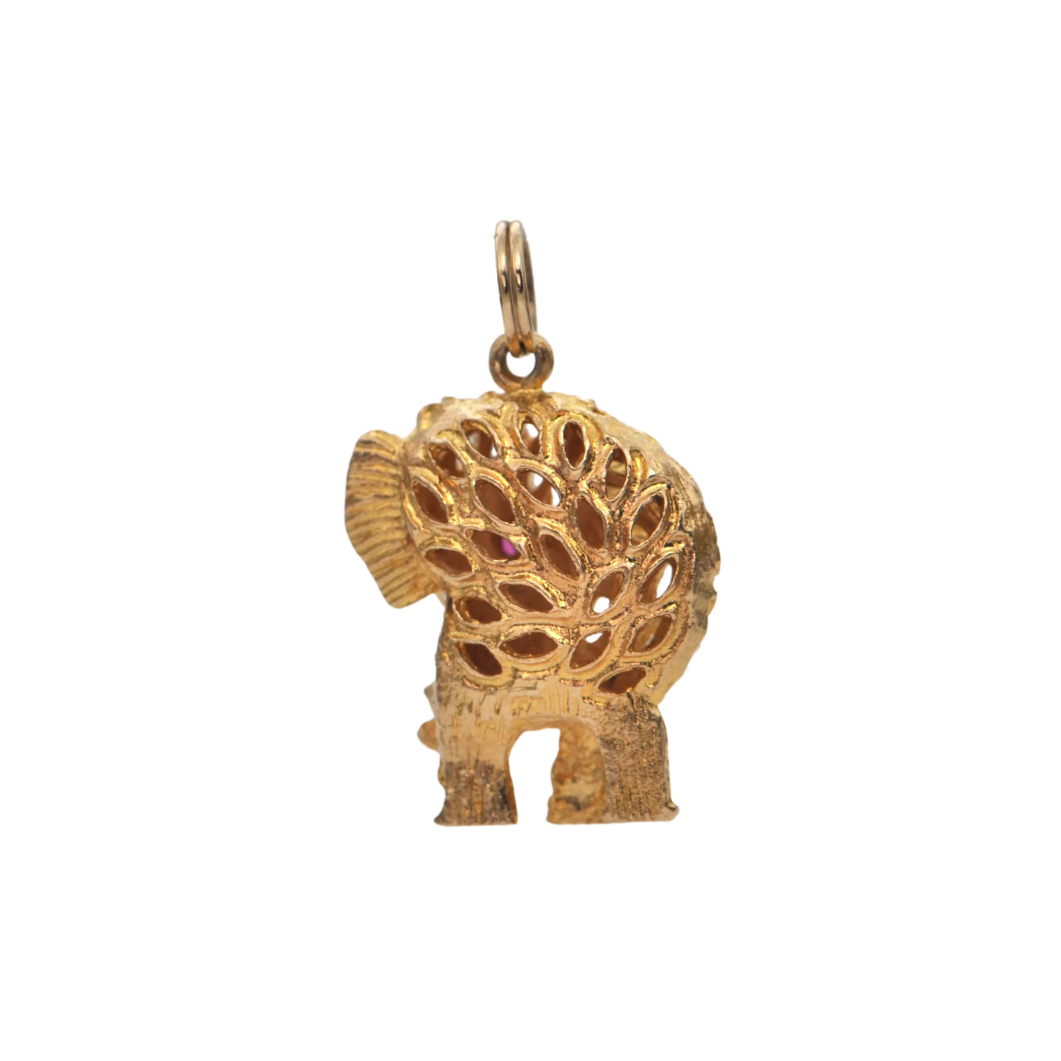 Vintage 14K Gold Elephant Charm