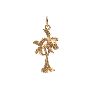 Vintage 14k Gold Florida Palm Tree Charm