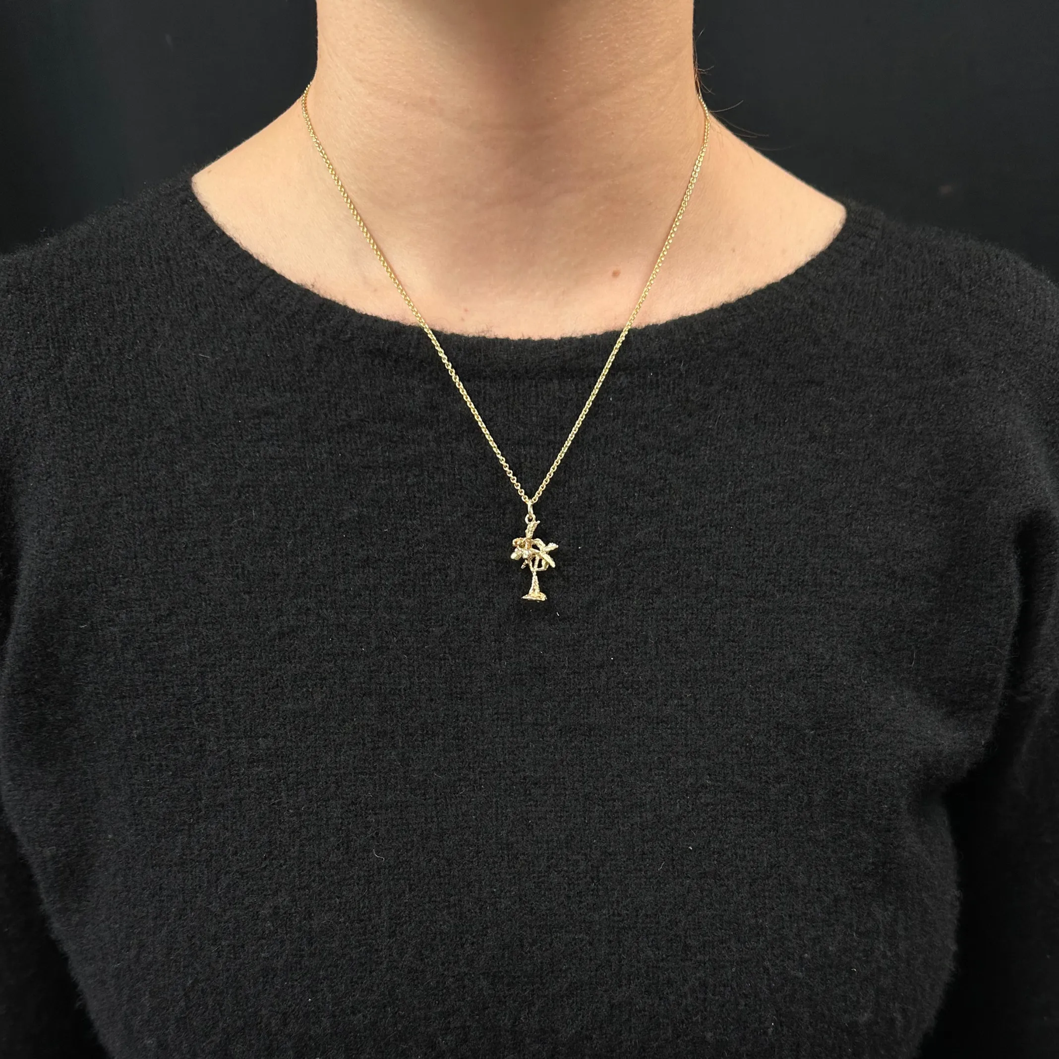 Vintage 14k Gold Florida Palm Tree Charm