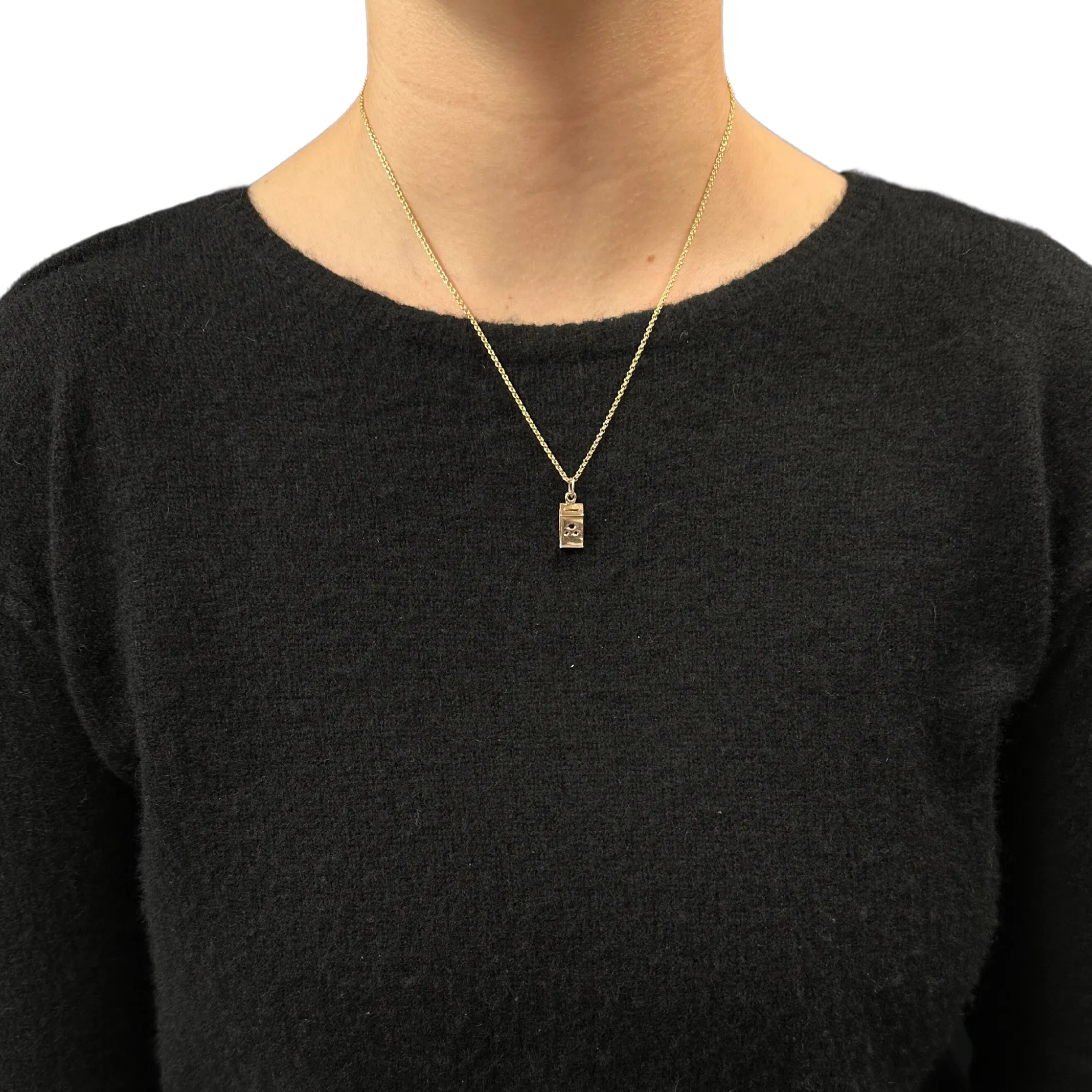 Vintage 14k Gold Mailbox Charm