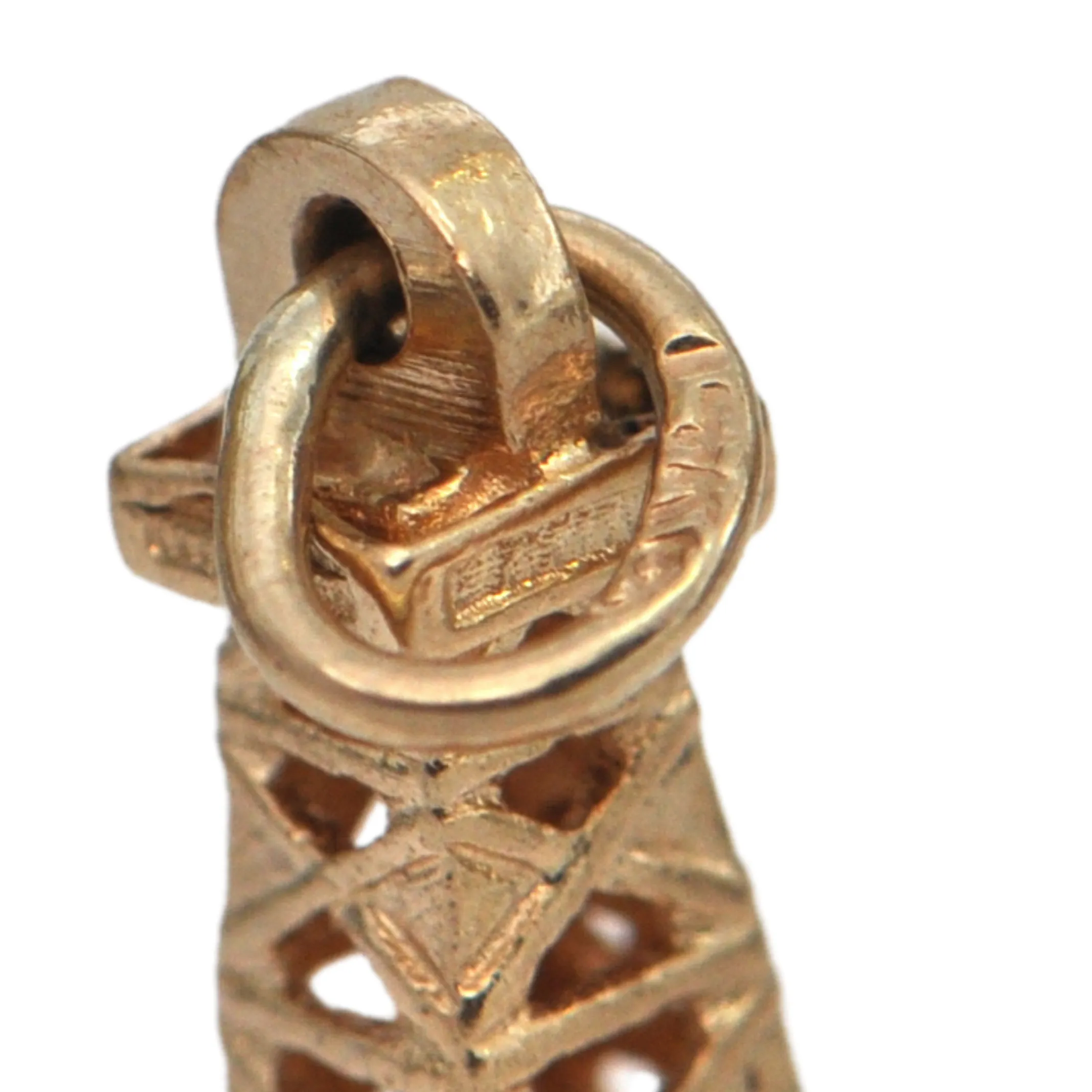 Vintage 14K Gold Oil Rig Charm