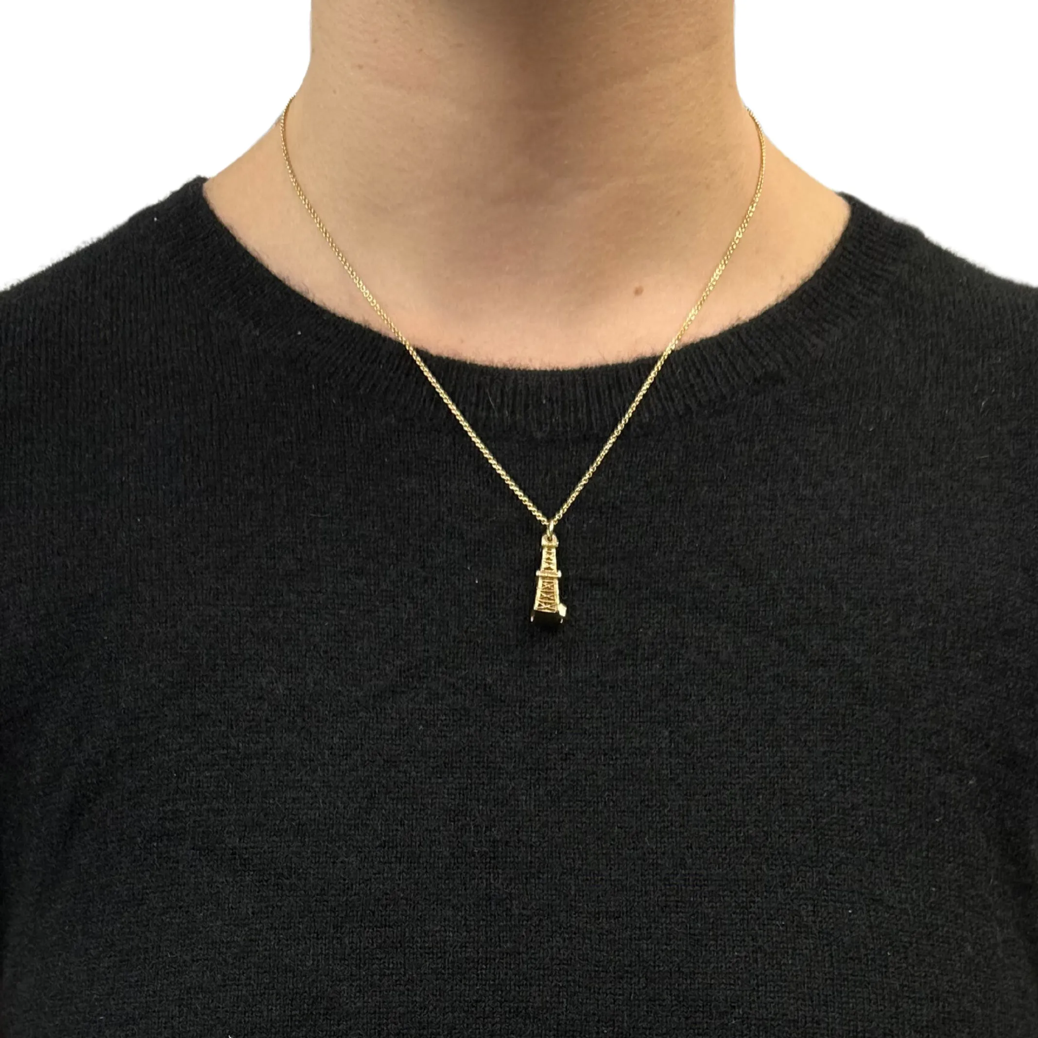 Vintage 14K Gold Oil Rig Charm