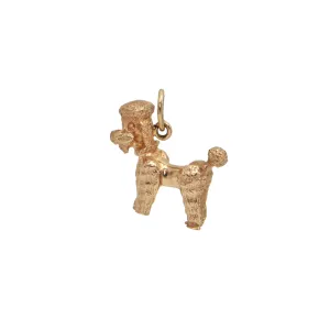 Vintage 14k Gold Small Poodle Charm