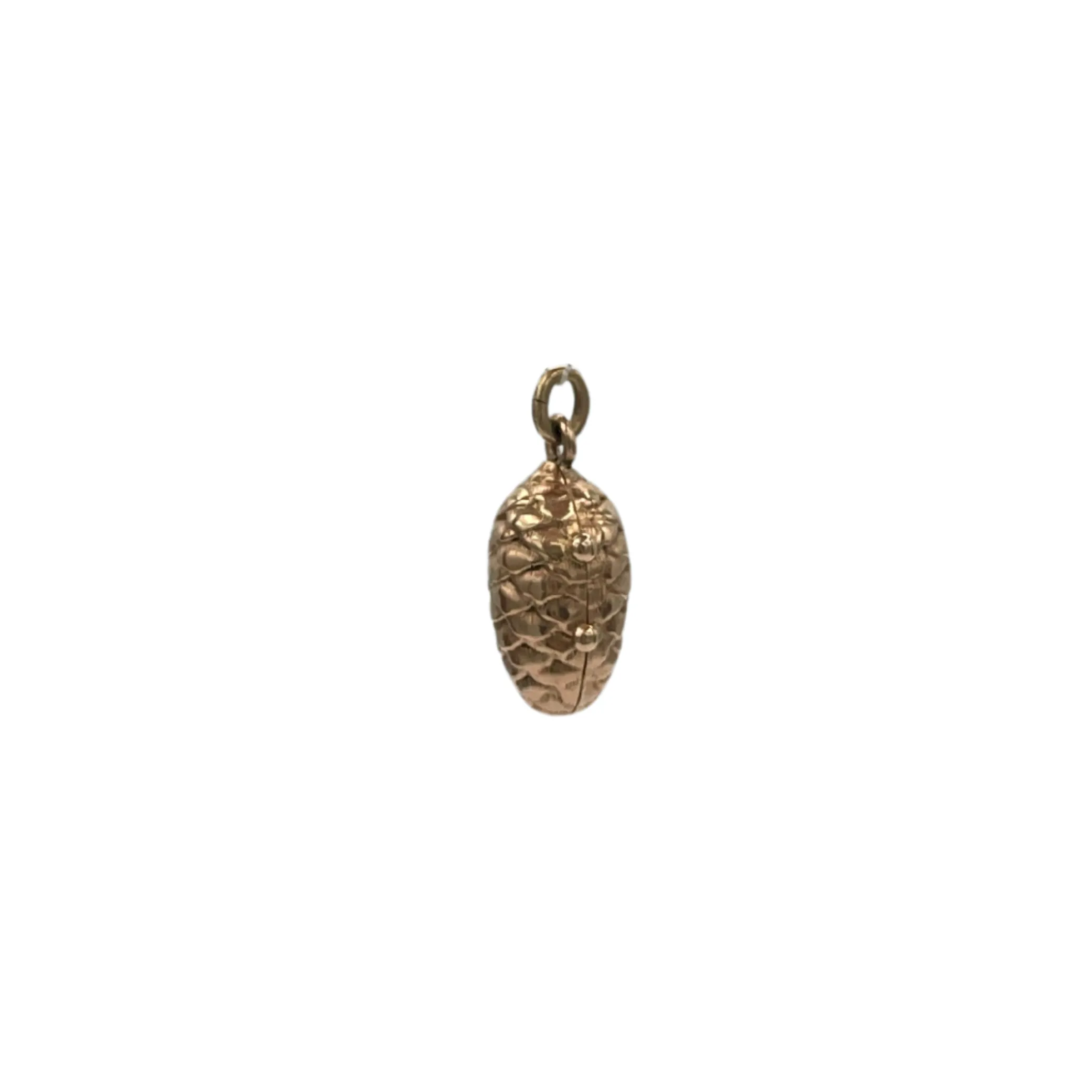 Vintage 14k pinecone locket pendant