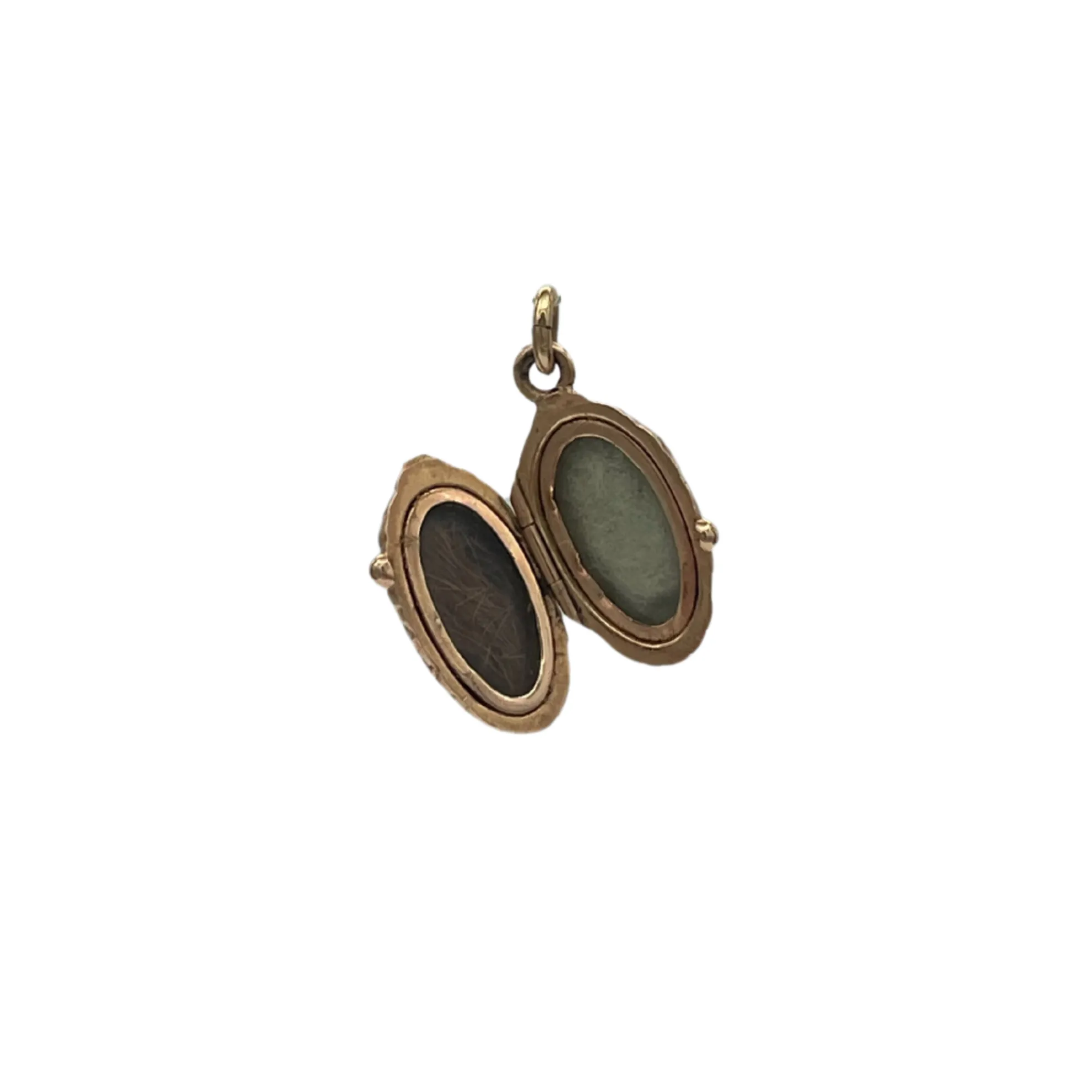 Vintage 14k pinecone locket pendant
