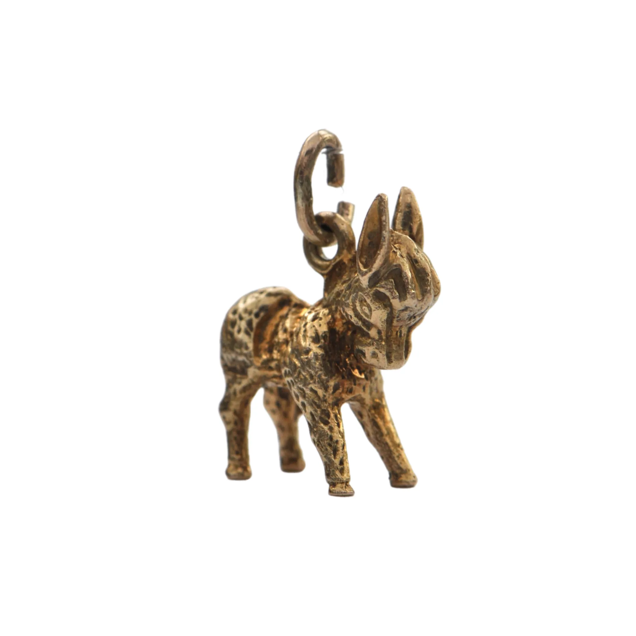 Vintage 14k Yellow Gold Donkey Charm