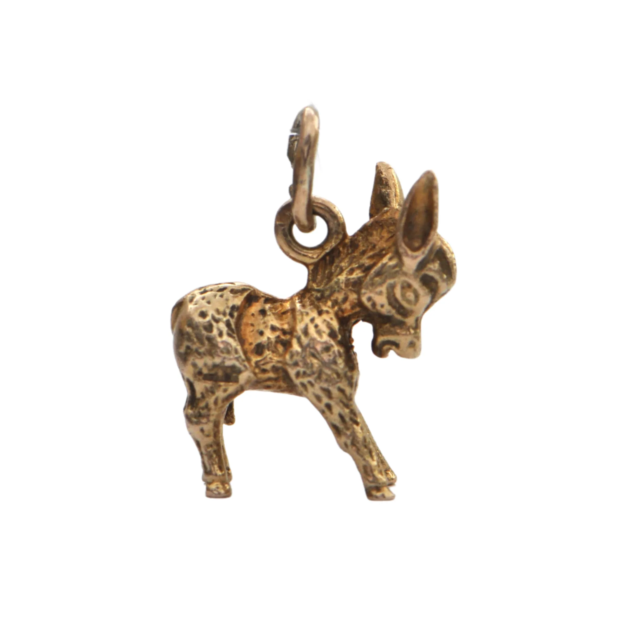 Vintage 14k Yellow Gold Donkey Charm