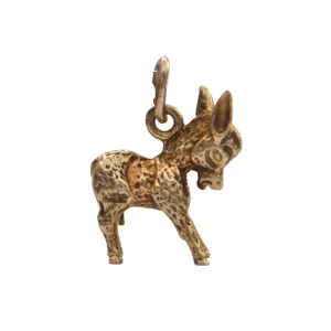 Vintage 14k Yellow Gold Donkey Charm