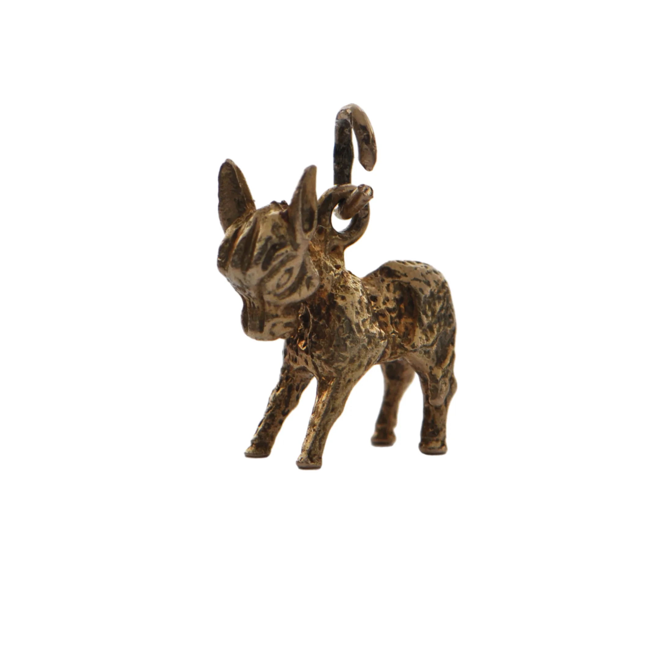 Vintage 14k Yellow Gold Donkey Charm