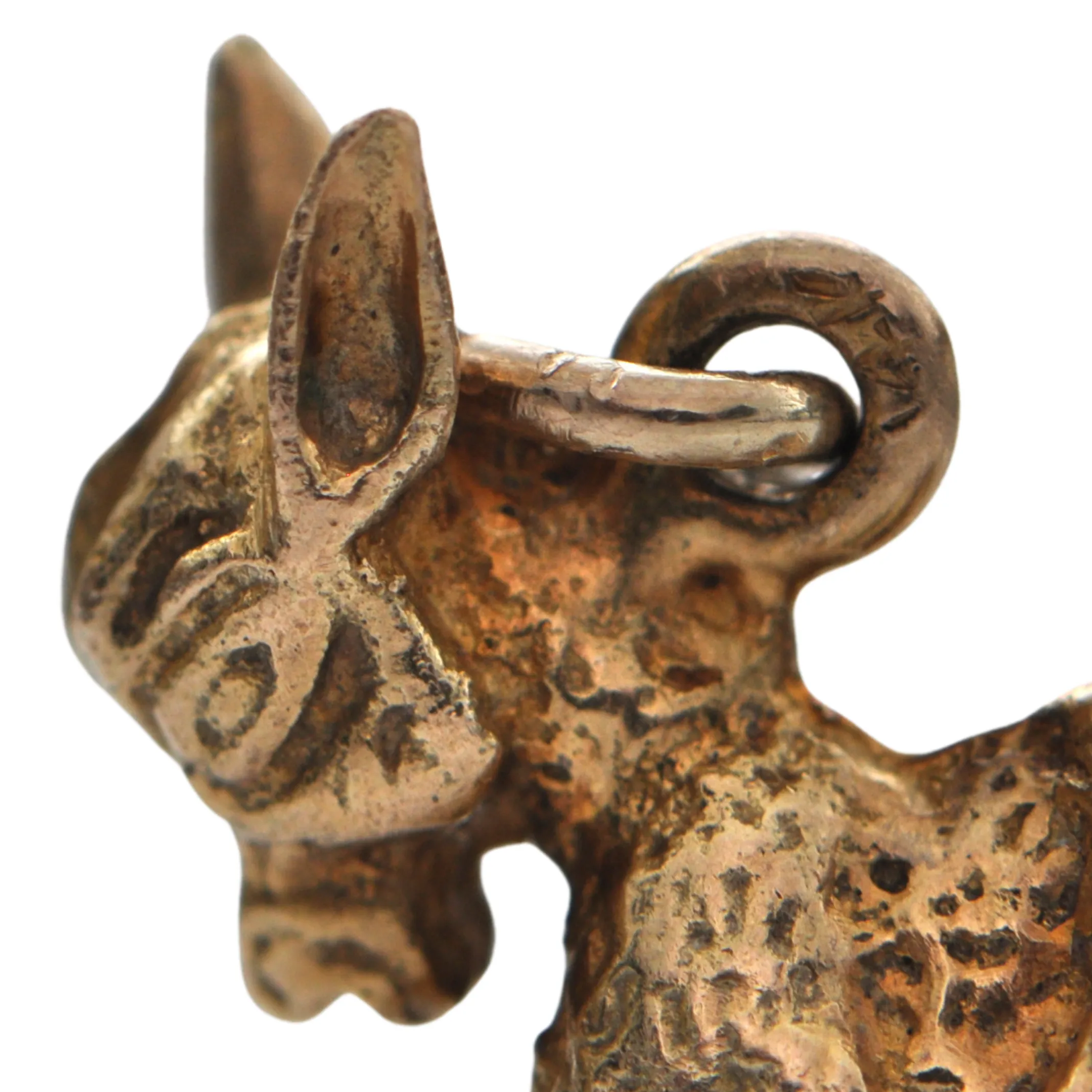 Vintage 14k Yellow Gold Donkey Charm