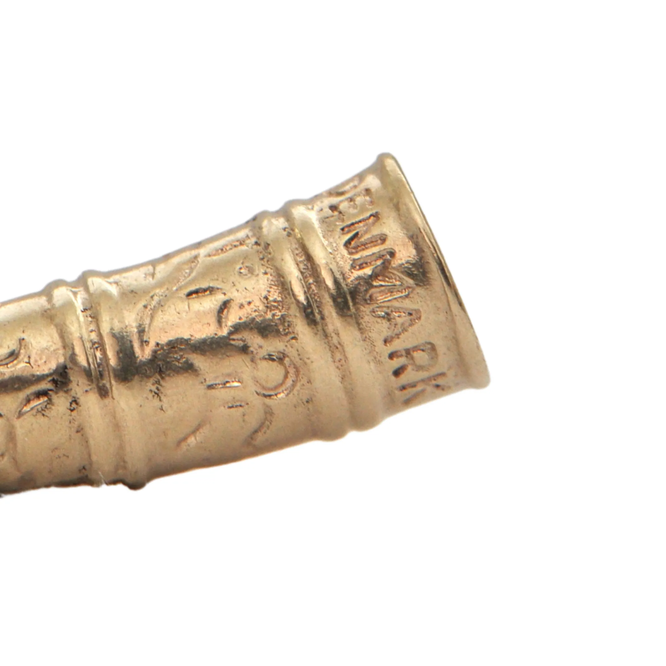 Vintage 14K Yellow Gold Golden Horn of Gallehus Charm