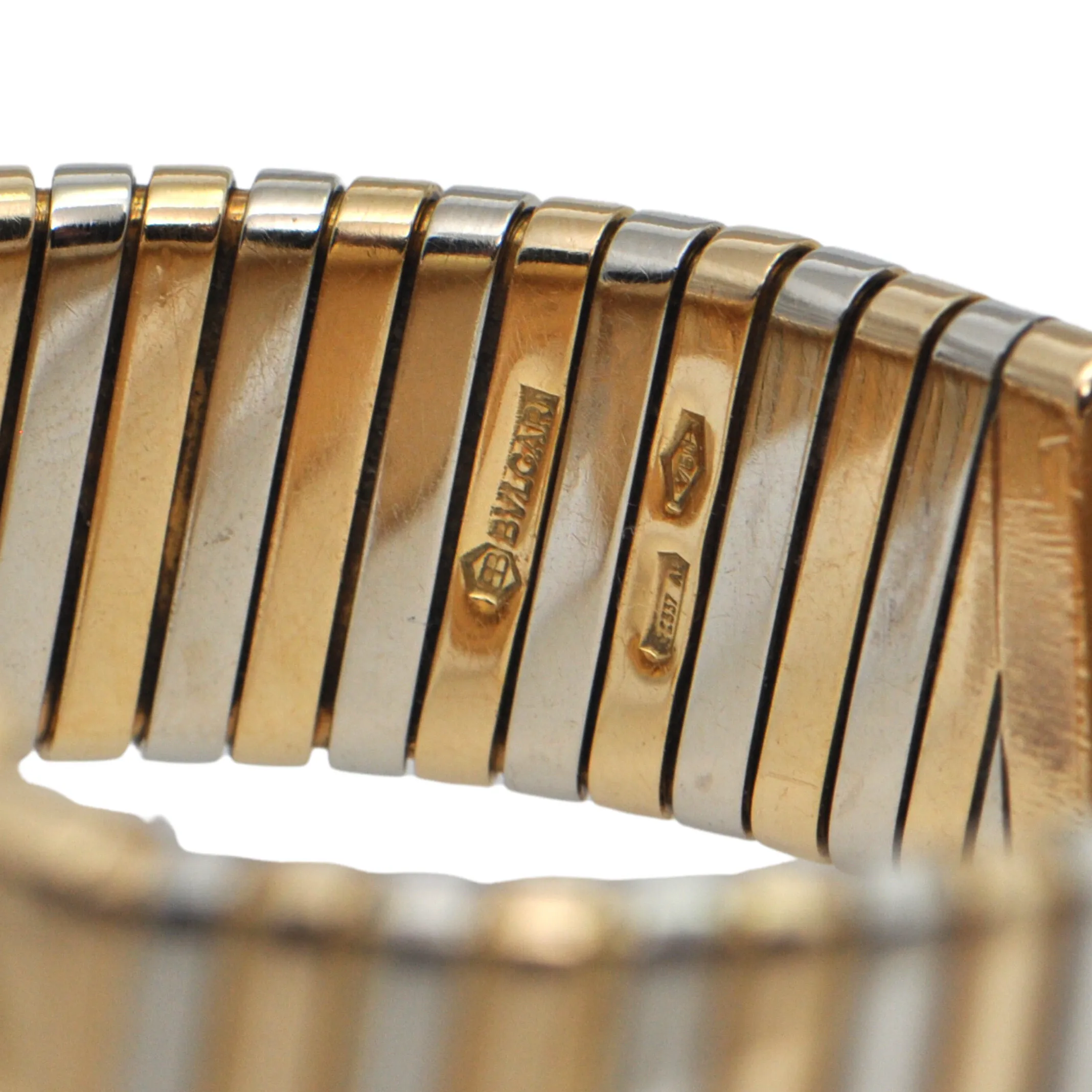Vintage 18K Gold Bulgari Tubogas Wrist Watch