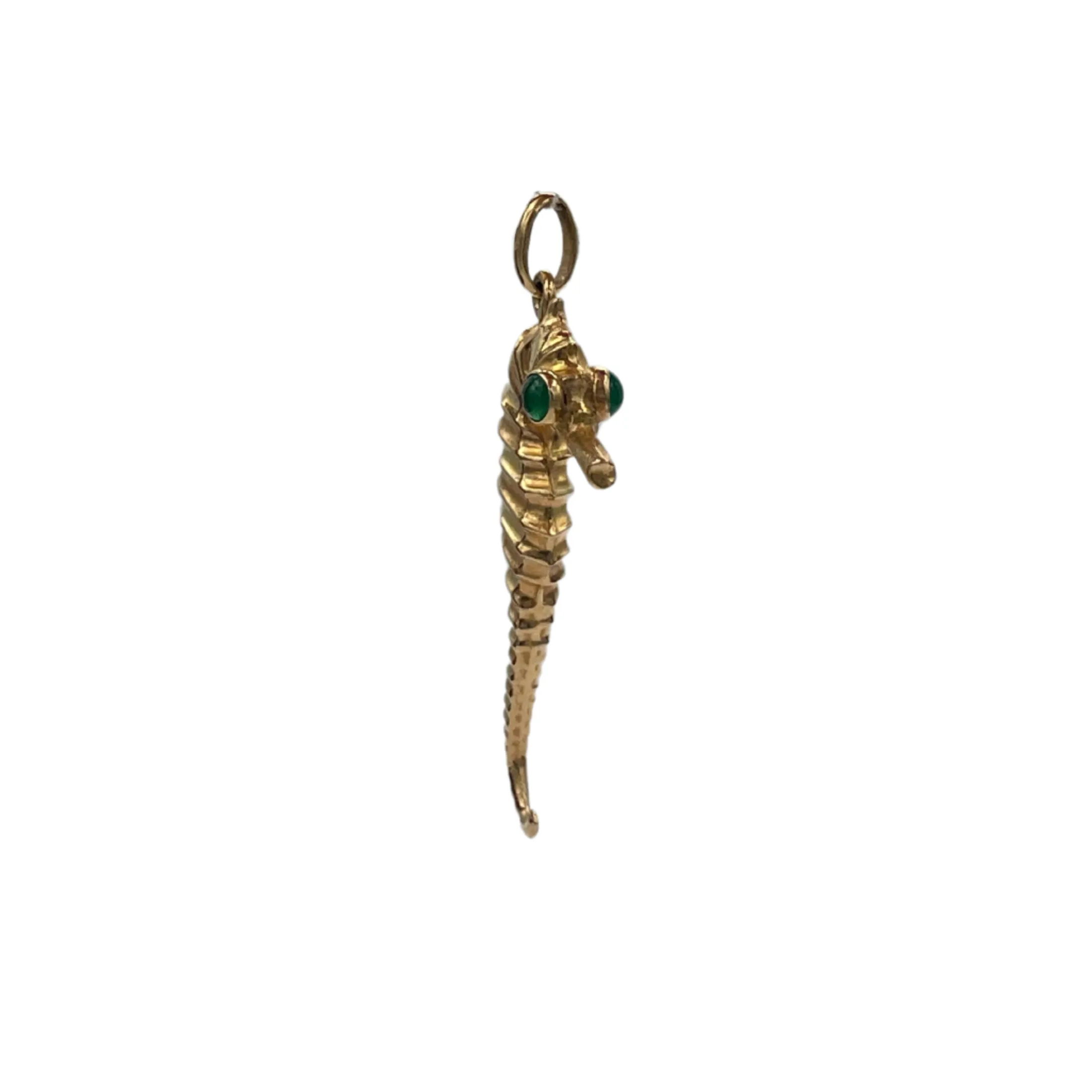 Vintage 18K Gold Seahorse Charm Circa 1864