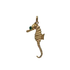 Vintage 18K Gold Seahorse Charm Circa 1864