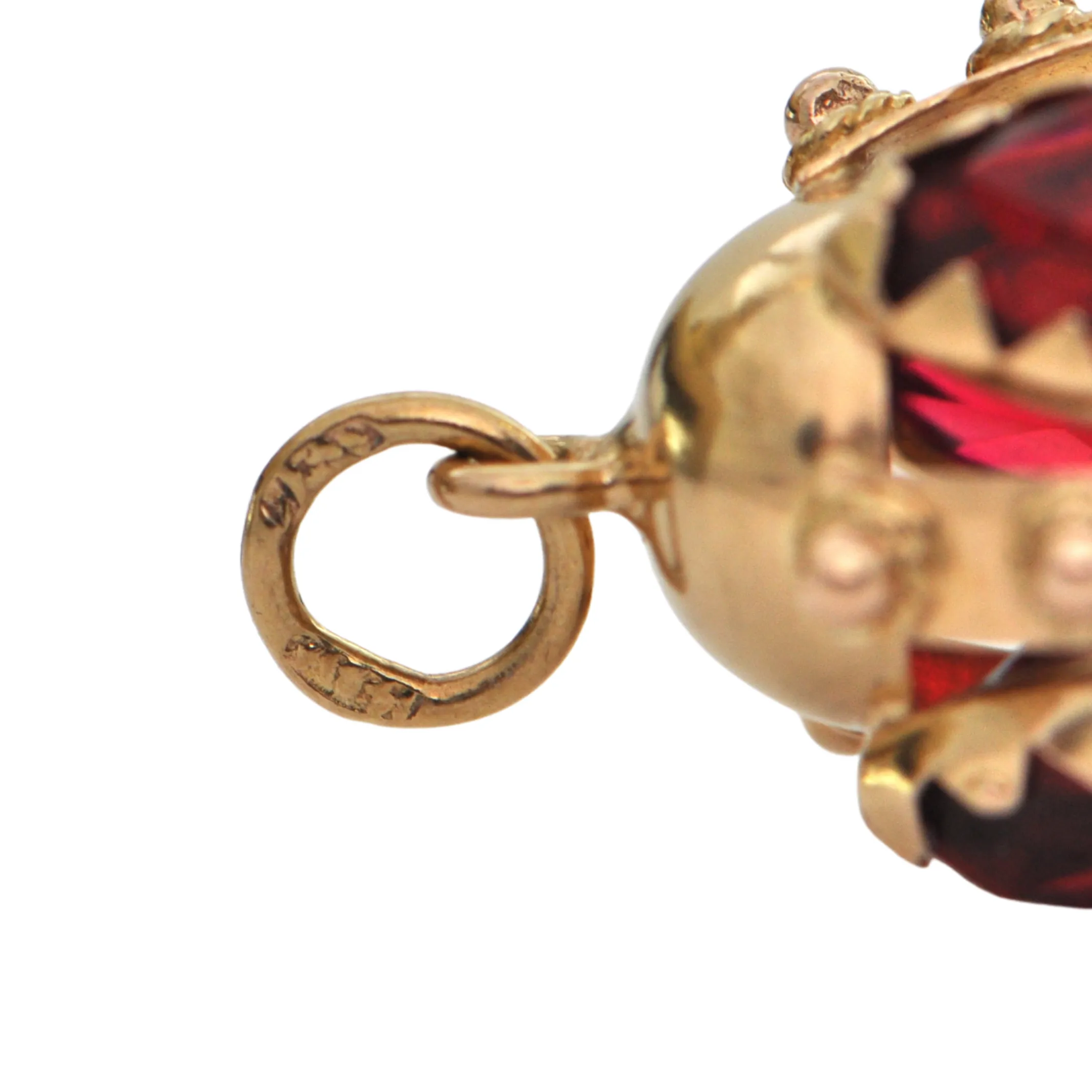 Vintage 18K Yellow Gold Lantern Charm