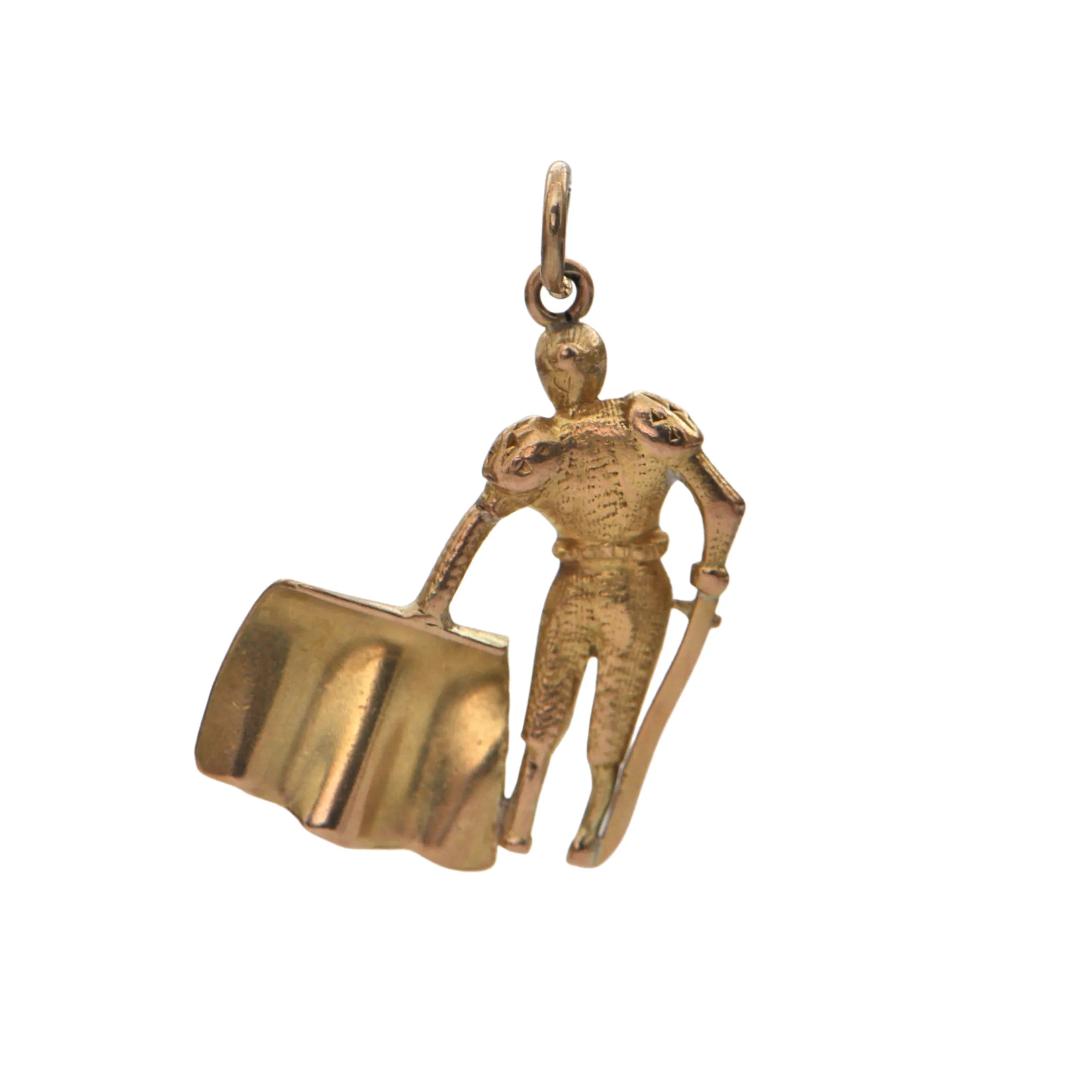 Vintage 18K Yellow Gold Matador Charm