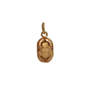 Vintage 18k Yellow Gold Scarab Charm