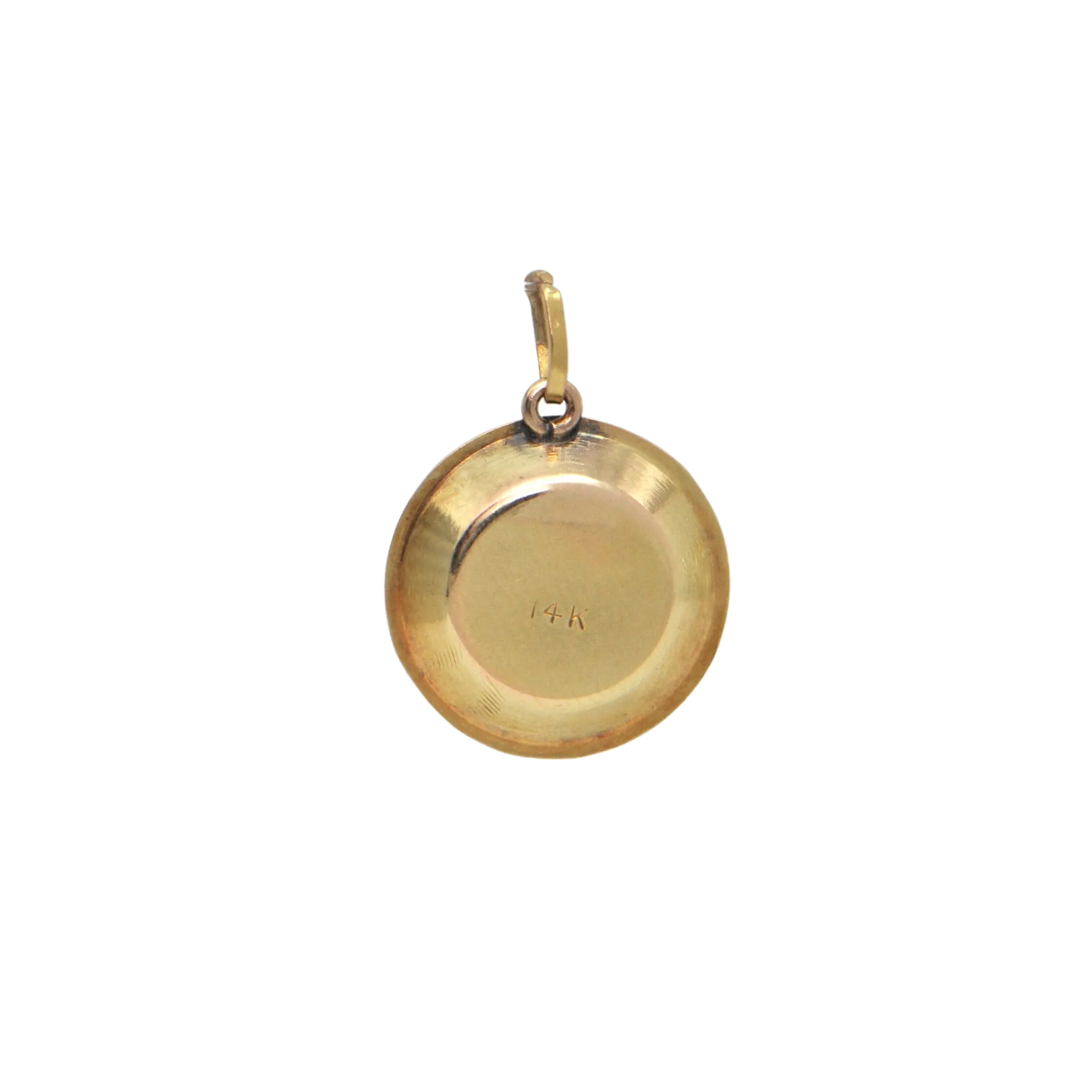 Vintage Dawson City 14k Gold Nugget Pan Charm