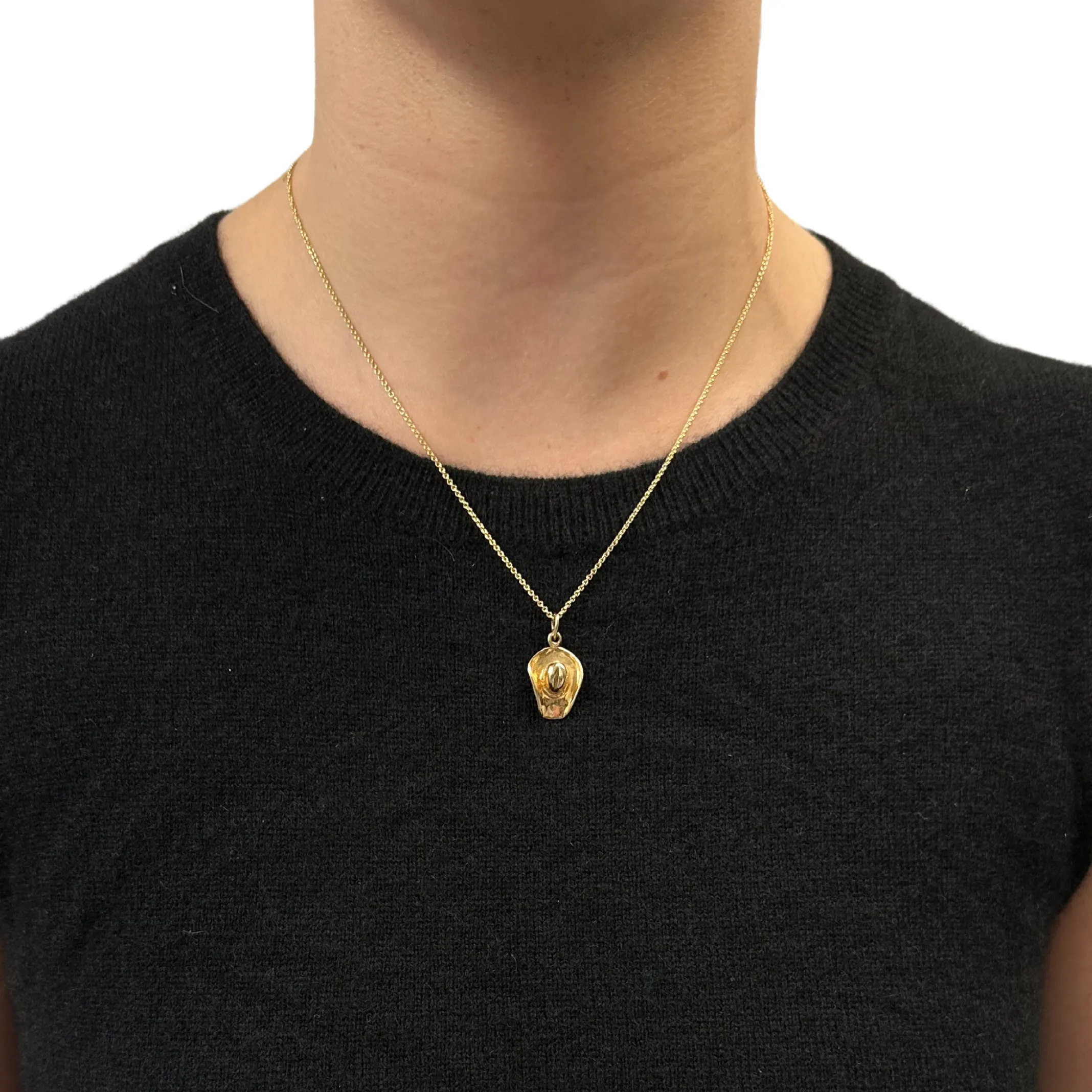 Vintage hand made 10K Yellow Gold Cowboy Hat Charm