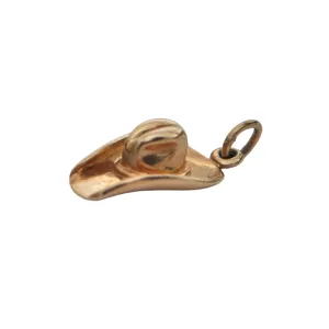 Vintage hand made 10K Yellow Gold Cowboy Hat Charm