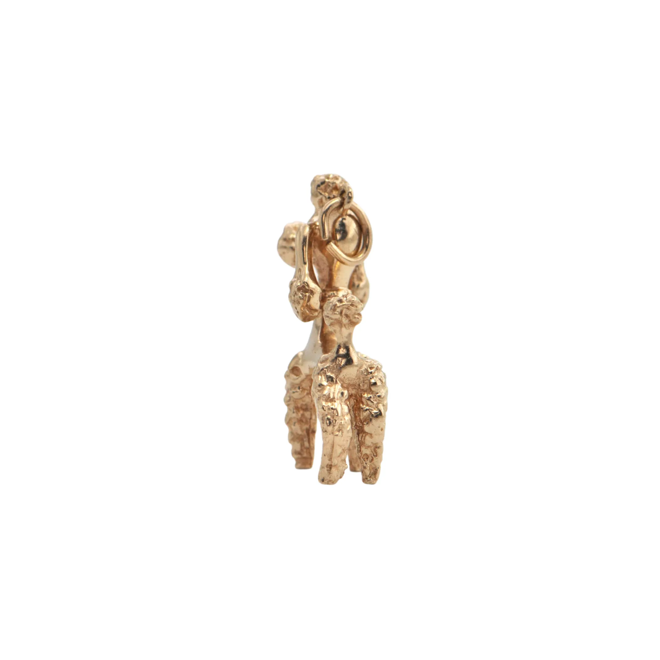 Vintage Large 14k Gold Poodle Charm