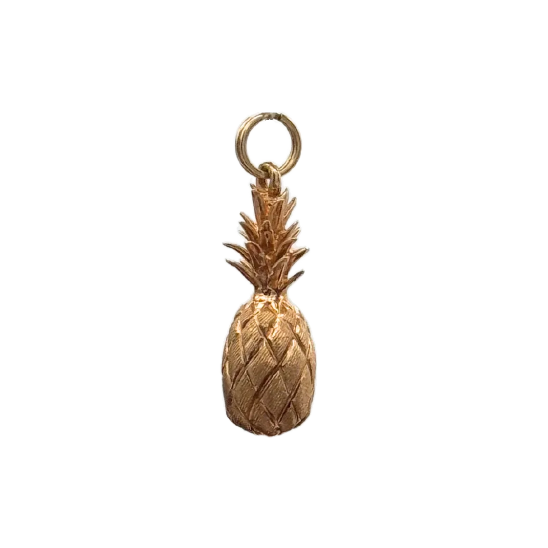 Vintage Solid 14k yellow gold Pineapple charm